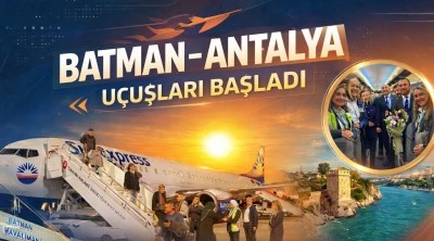 Batman&ndash;Antalya u&ccedil;uşları başladı
