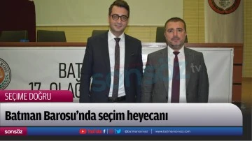Batman Barosu'nda se&ccedil;im heyecanı