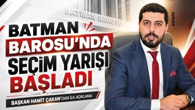 Batman Barosu&rsquo;nda se&ccedil;im yarışı başladı: Başkan Hamit &Ccedil;akan&rsquo;dan ilk a&ccedil;ıklama&hellip;