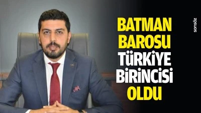 Batman Barosu, T&uuml;rkiye birincisi oldu