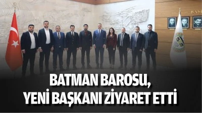 Batman Barosu, yeni başkanı ziyaret etti