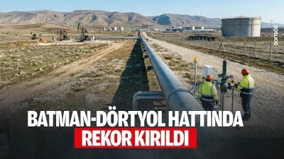 Batman-D&ouml;rtyol hattında rekor kırıldı