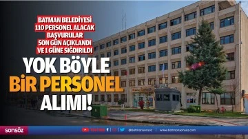 Yok b&ouml;yle bir personel alımı!