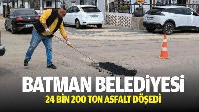 Batman Belediyesi, 24 bin 200 ton asfalt d&ouml;şedi