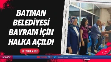 Batman Belediyesi bayram i&ccedil;in halka a&ccedil;ıldı