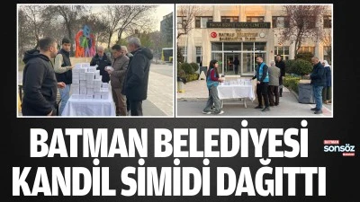 Batman Belediyesi kandil simidi dağıttı