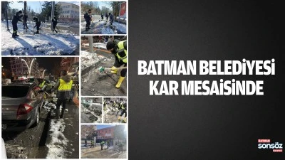 Batman Belediyesi, kar mesaisinde