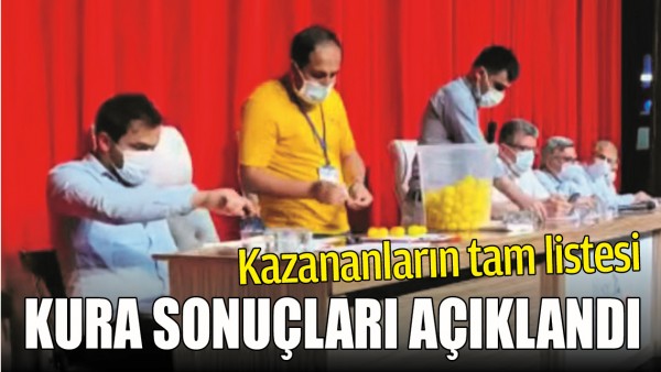 BATMAN BELEDİYESİ KURA SONU&Ccedil;LARI A&Ccedil;IKLANDI