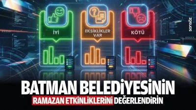 Batman Belediyesi&rsquo;nin ramazan etkinliklerini değerlendirin?