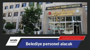 Batman Belediyesi personel alacak