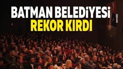 Batman Belediyesi rekor kırdı