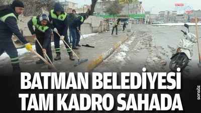 Batman Belediyesi tam kadro sahada