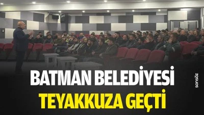Batman Belediyesi teyakkuza ge&ccedil;ti