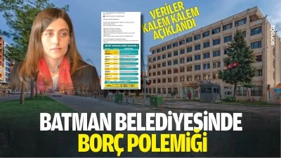Batman Belediyesinde bor&ccedil; polemiği; Veriler kalem kalem a&ccedil;ıklandı