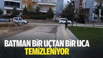 Batman bir u&ccedil;tan bir uca temizleniyor
