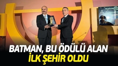 Batman, bu &ouml;d&uuml;l&uuml; alan ilk şehir oldu