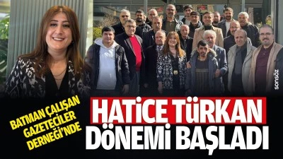 Batman &Ccedil;alışan Gazeteciler Derneği&rsquo;nde Hatice T&uuml;rkan d&ouml;nemi başladı