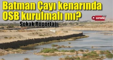 Batman &Ccedil;ayı kenarında OSB kurulmalı mı?