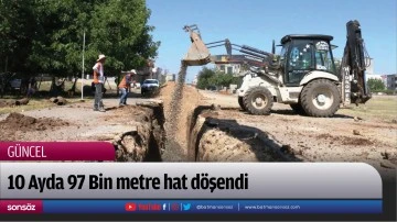 Batman'da 10 Ayda 97 Bin metre hat d&ouml;şendi