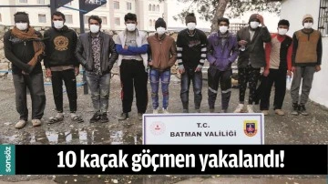 BATMAN'DA 10 KA&Ccedil;AK G&Ouml;&Ccedil;MEN YAKALANDI!