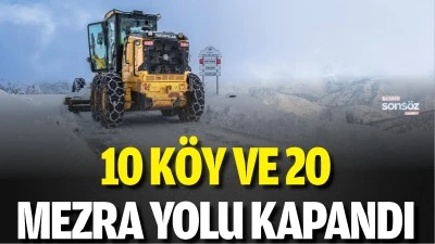 Batman&rsquo;da 10 k&ouml;y ve 20 mezra yolu kapandı
