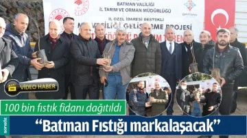 BATMAN'DA 100 BİN FISTIK FİDANI DAĞITILDI