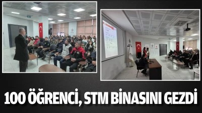 Batman'da 100 &ouml;ğrenci, STM binasını gezdi