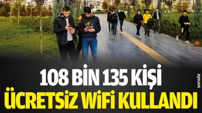 Batman&rsquo;da 108 bin 135 kişi &uuml;cretsiz WiFi kullandı