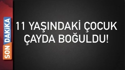 Batman&rsquo;da 11 yaşındaki &ccedil;ocuk, &ccedil;ayda boğuldu!