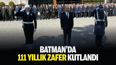 Batman&rsquo;da 111 yıllık zafer kutlandı