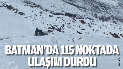Batman'da 115 noktada ulaşım durdu