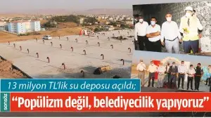 BATMAN'DA 13 MİLYON TL&rsquo;LİK SU DEPOSU A&Ccedil;ILDI