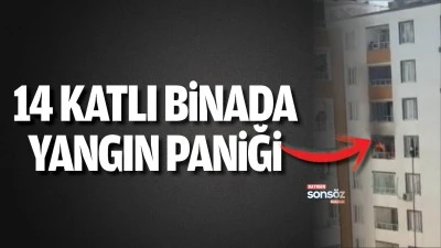 Batman'da 14 katlı binada yangın paniği