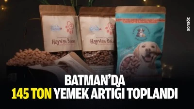 Batman&rsquo;da 145 ton yemek artığı toplandı