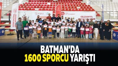 Batman&rsquo;da 1600 sporcu yarıştı