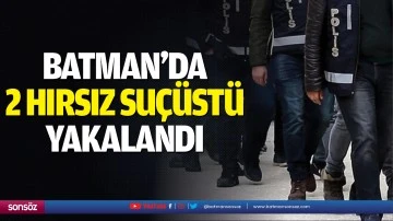 Batman&rsquo;da 2 hırsız su&ccedil;&uuml;st&uuml; yakalandı