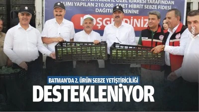 Batman&rsquo;da 2. &uuml;r&uuml;n sebze yetiştiriciliği destekleniyor