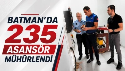 Batman&rsquo;da 235 asans&ouml;r m&uuml;h&uuml;rlendi