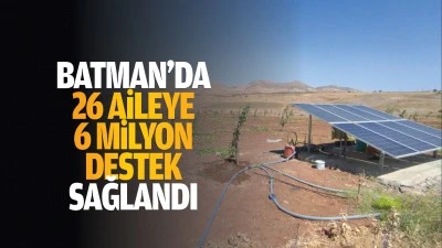 Batman&rsquo;da 26 aileye 6 milyon destek sağlandı