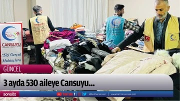 Batman'da 3 ayda 530 aileye Cansuyu...