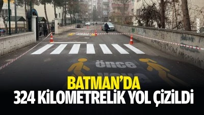 Batman&rsquo;da 324 kilometrelik yol &ccedil;izildi
