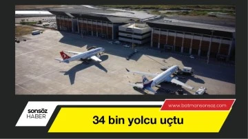 Batman&rsquo;da 34 bin yolcu u&ccedil;tu