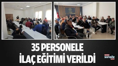 Batman&rsquo;da 35 personele ila&ccedil; eğitimi verildi