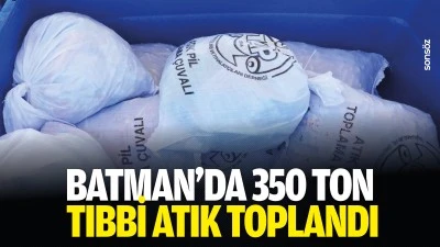 Batman&rsquo;da 350 ton tıbbi atık toplandı