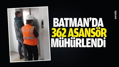 Batman&rsquo;da 362 asans&ouml;r m&uuml;h&uuml;rlendi