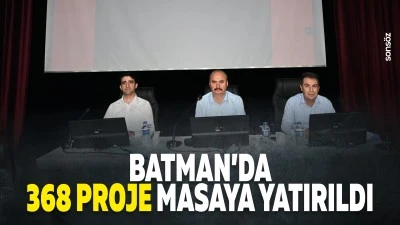 Batman&rsquo;da 368 proje masaya yatırıldı