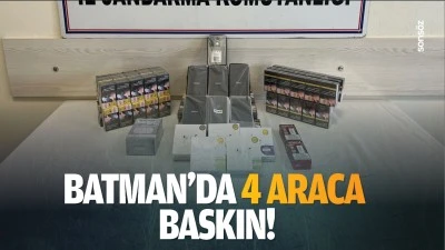 Batman&rsquo;da 4 araca baskın!