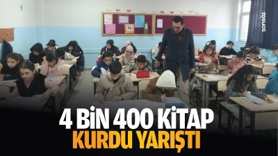 Batman&rsquo;da 4 bin 400 kitap kurdu yarıştı