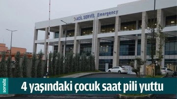 BATMAN&rsquo;DA 4 YAŞINDAKİ &Ccedil;OCUK SAAT PİLİ YUTTU