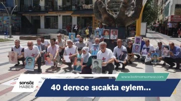 Batman'da 40 derece sıcakta eylem&hellip;